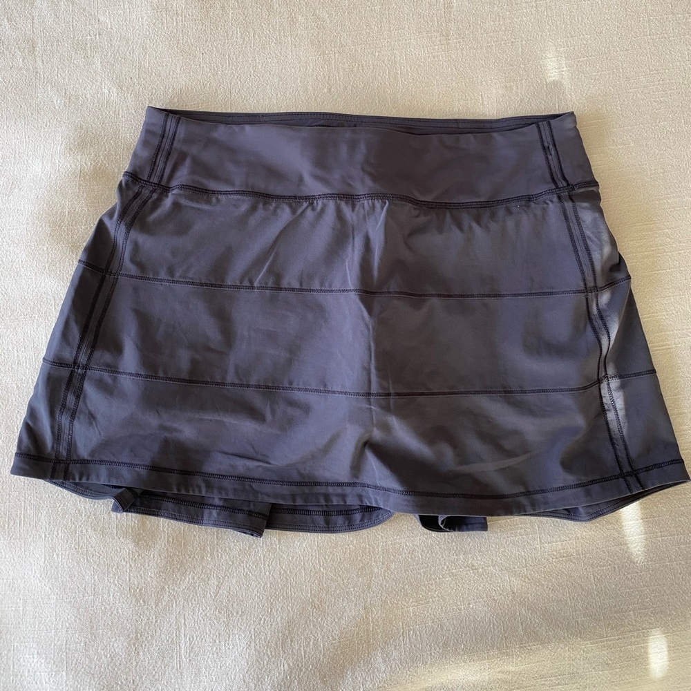 Lululemon Pace Rival Skirt 4-way Stretch Purple Sz 8 Tall Golf Pickleball Tennis